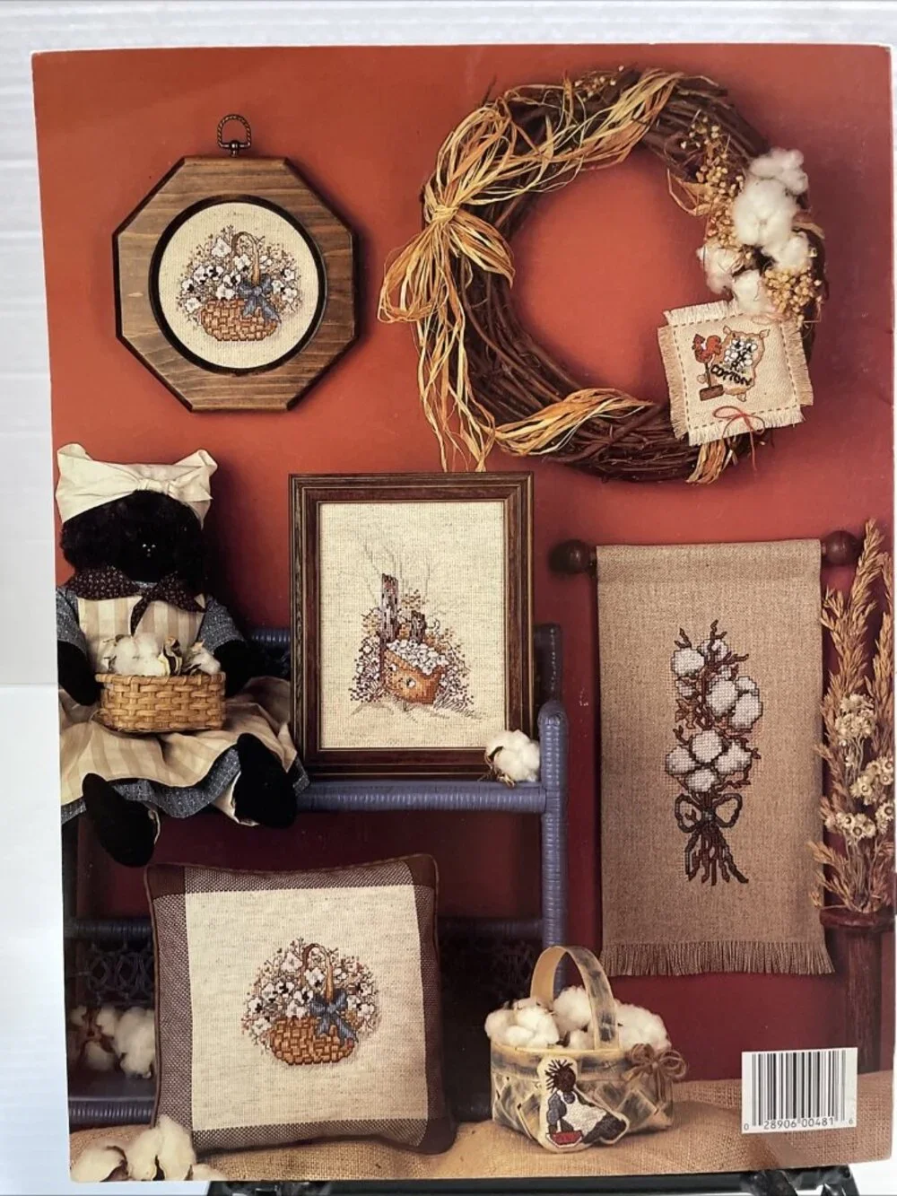 Cotton Pickin' South Country Cross Stitch Pattern Booklet 8 Projects - EUC